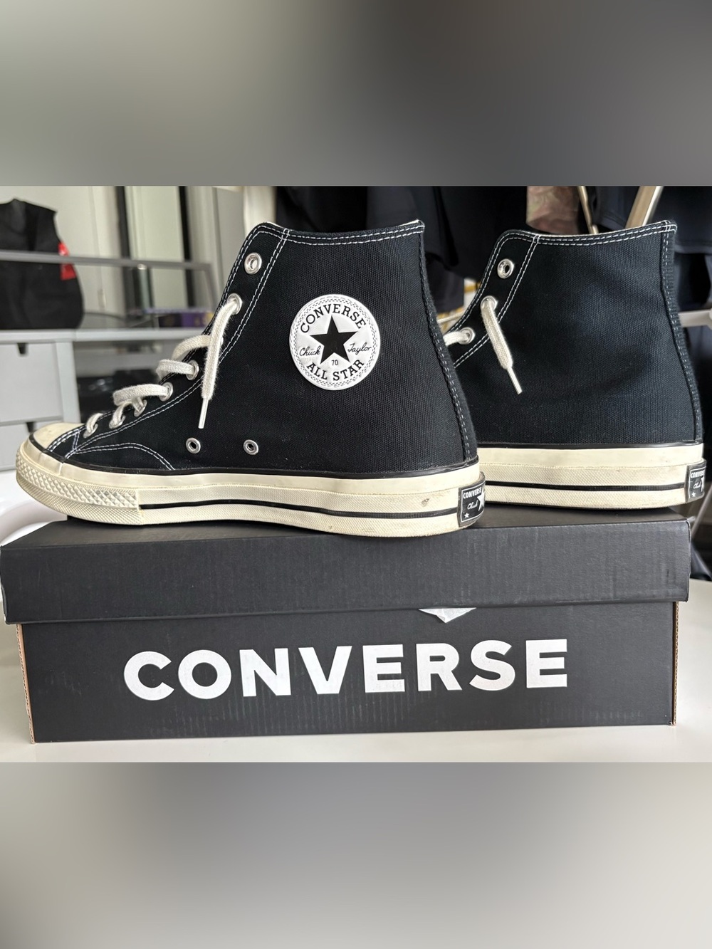 Converse Chuck Taylor 70 Black High Top Sneakers